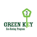 Green Key Eco-Rating program in dark & light green logo